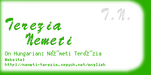 terezia nemeti business card